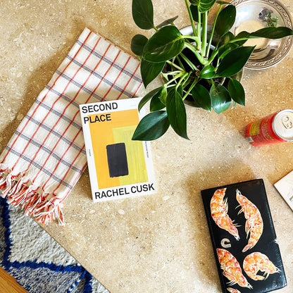 San Lucas Plaid White & Orange Kitchen Towel