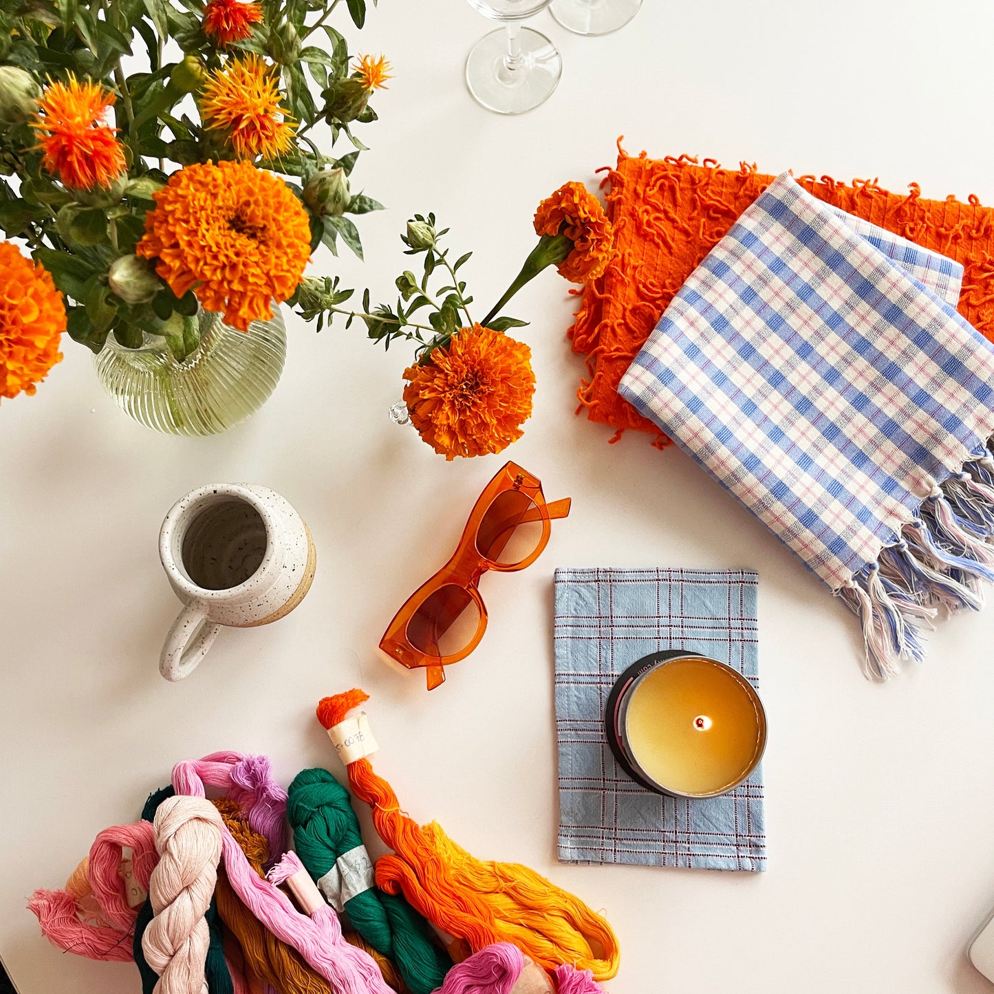 Tortilla Towel in Orange