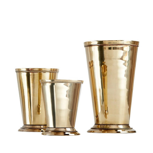 BRASS JULEP CUPS (SET OF 3)