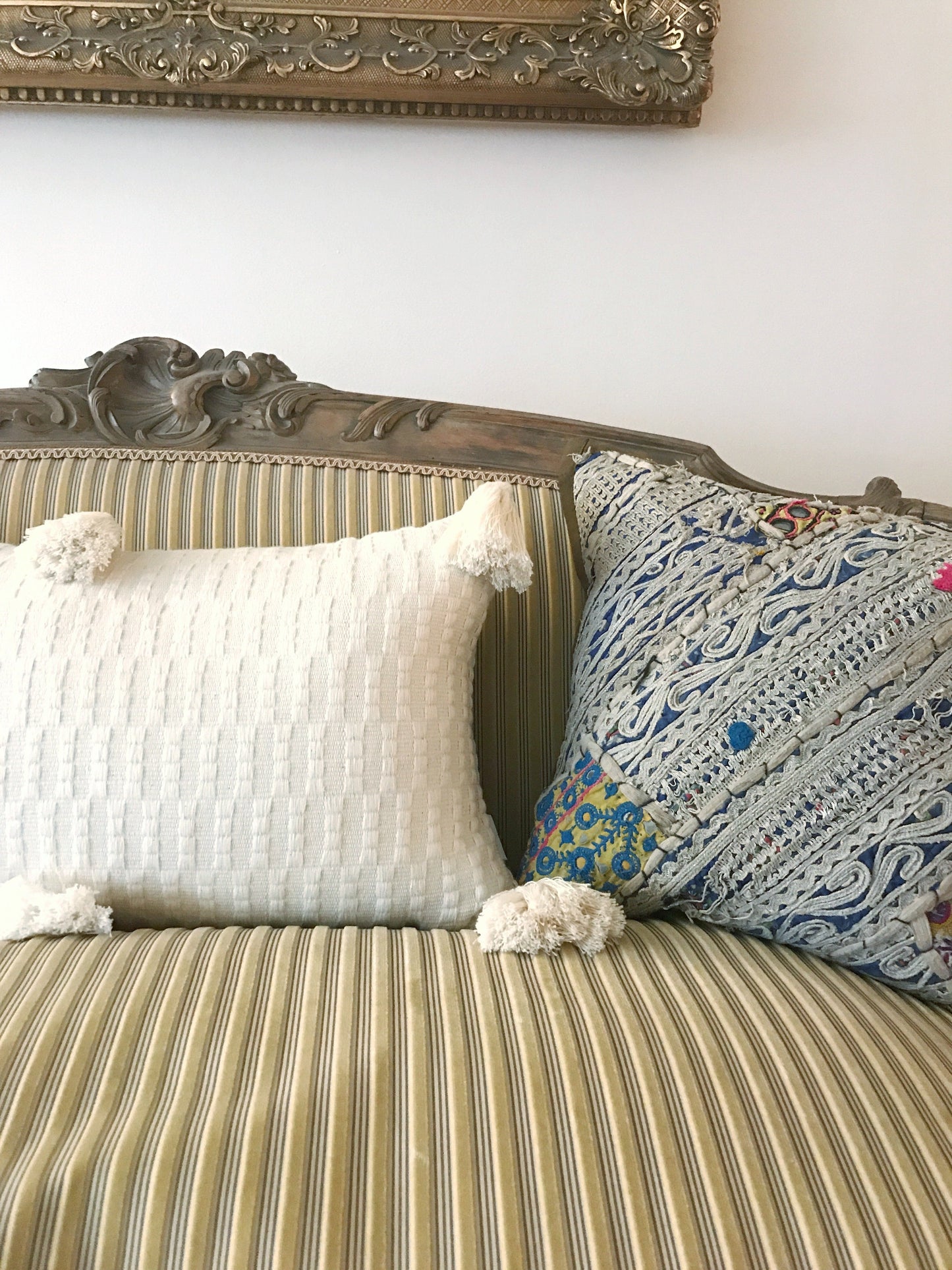 Antigua Pillow - Natural White