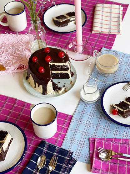 San Lucas Plaid Pink Placemat