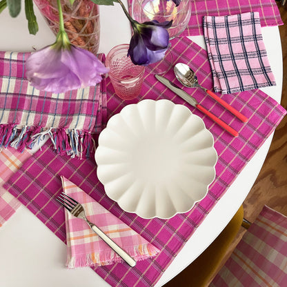 San Lucas Plaid Pink Placemat