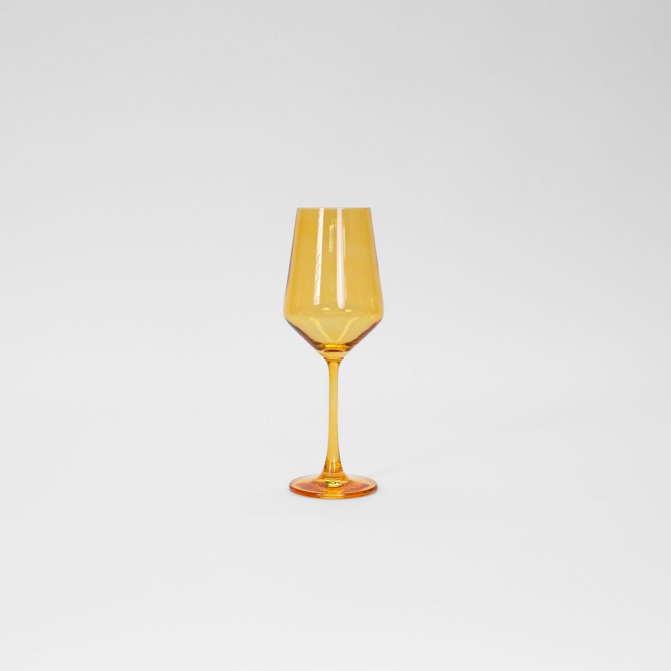 Sunshine Yellow Wine Glass