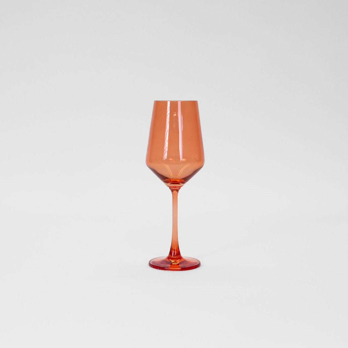 Colored Wine Glasses - Aperol Orange Set of 2