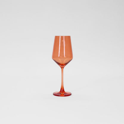 Colored Wine Glasses - Aperol Orange Set of 2