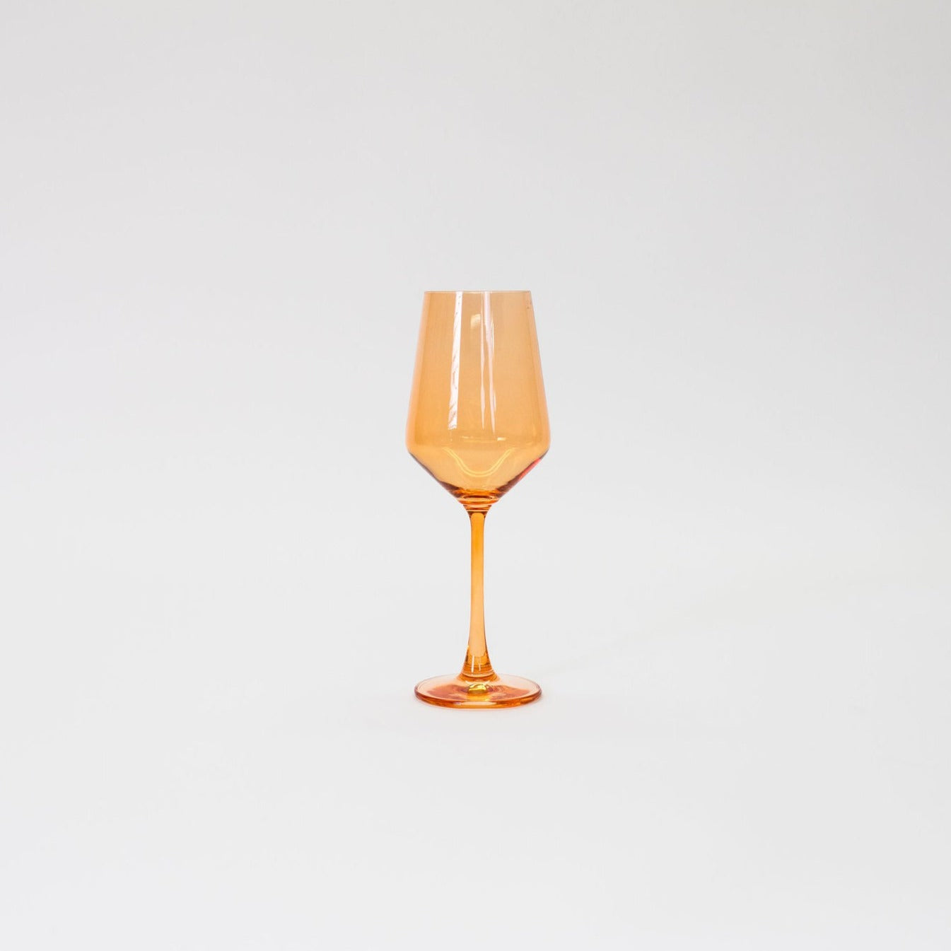 Creamsicle - Colored Wine Glass