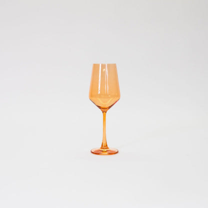 Creamsicle - Colored Wine Glass