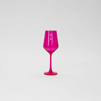 Hot Hot Pink - Set of 2 Colored Wine Glasses