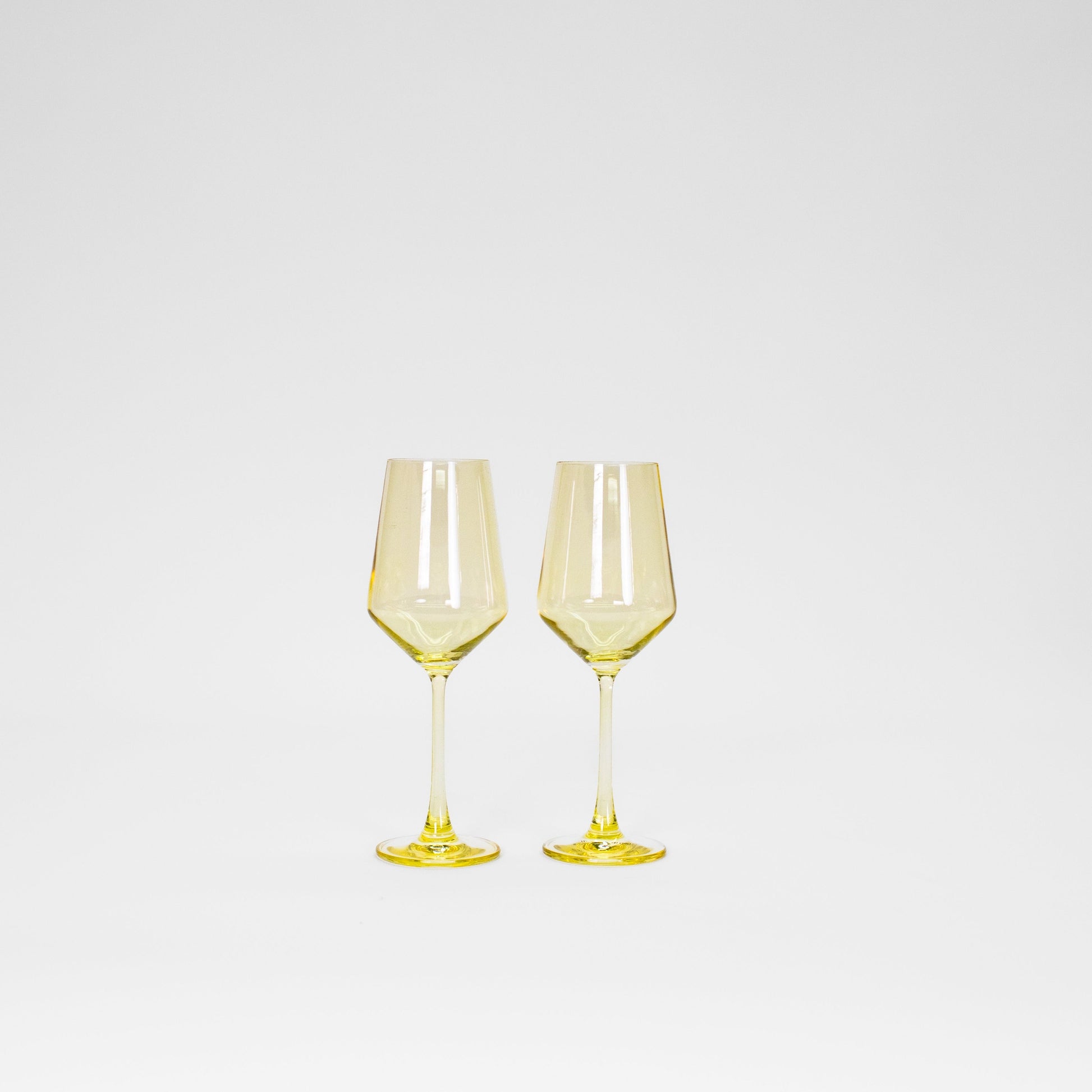 Lemon Drop Wine Glasses - Set of 2