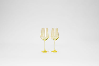 Lemon Drop Yellow- Stemless Colored Wine Glass