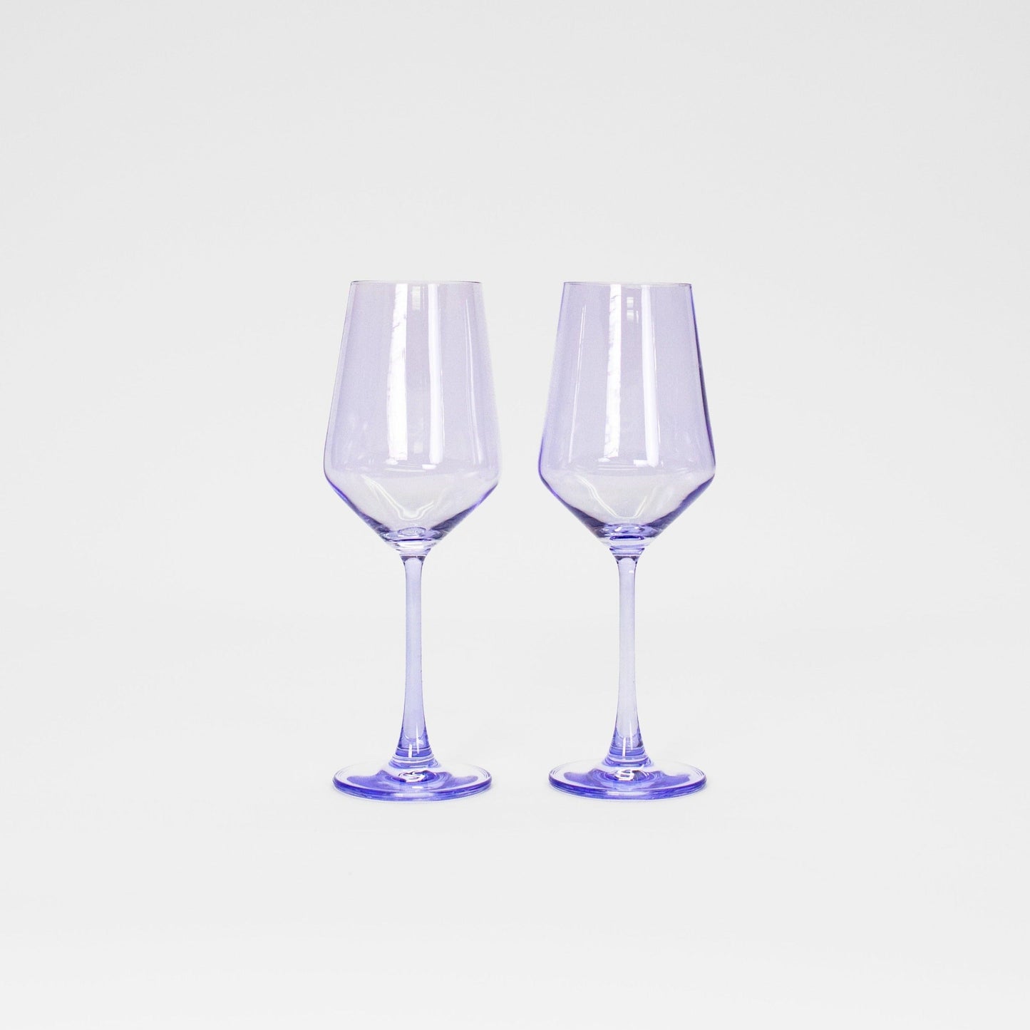 Lady Lavender Colored Wine Glass