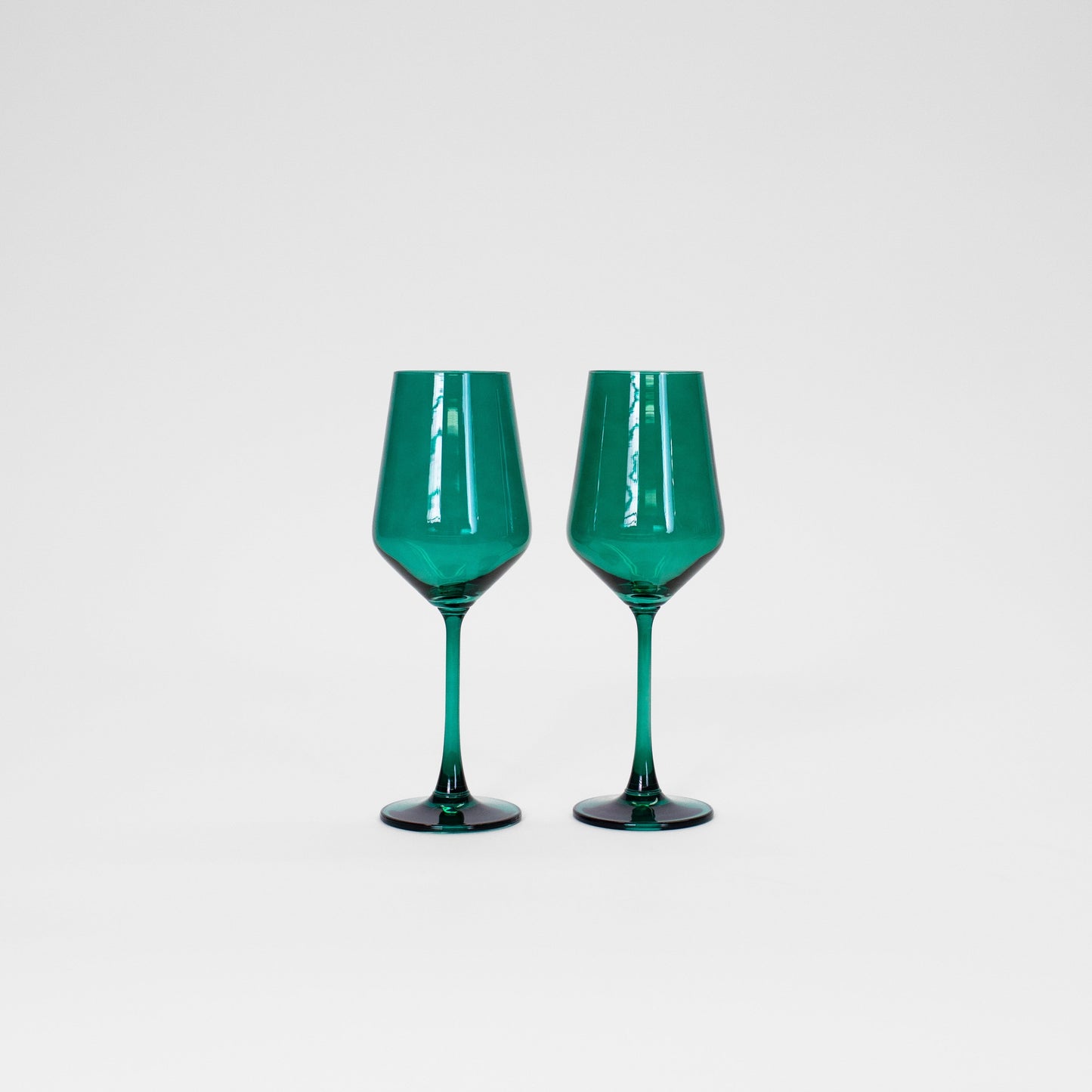 Emerald Green - Set of 2 Colored Wine Glass