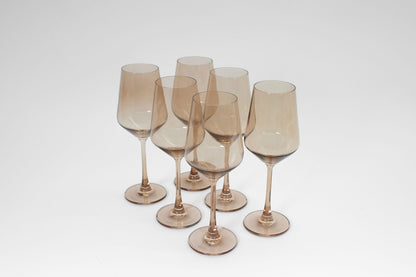 Brown Sugar - Set of 2 Colored Wine Glasses