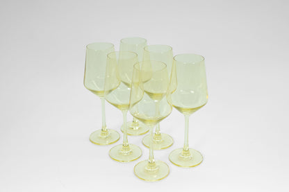 Lemon Drop Yellow- Stemless Colored Wine Glass