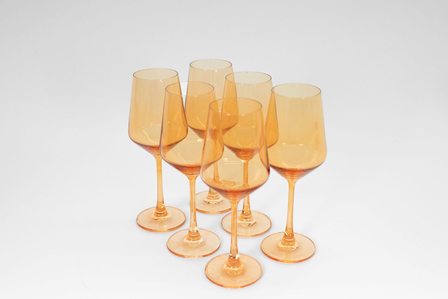 Creamsicle - Colored Wine Glass