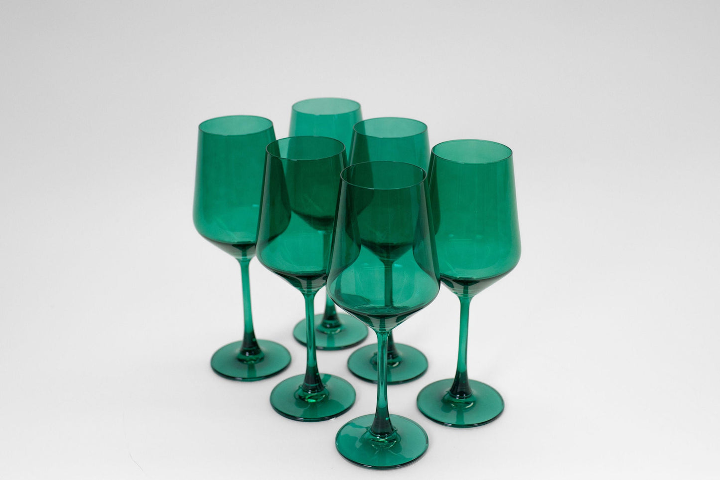 Emerald Green - Set of 2 Colored Wine Glass