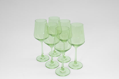 Matcha Green - Set of 2 Colored Wine Glass