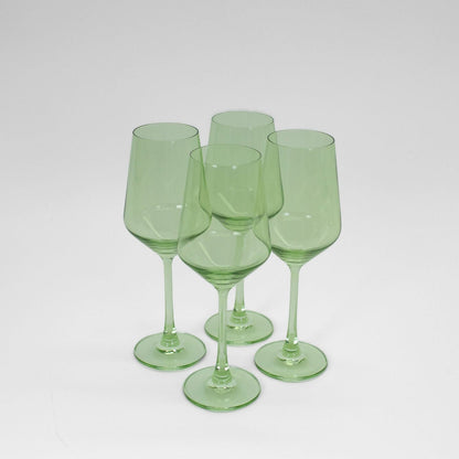 Matcha Green - Set of 2 Colored Wine Glass