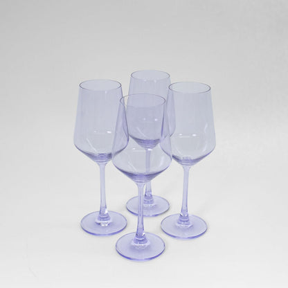 Lady Lavender - Set of 2 Colored Wine Glasses