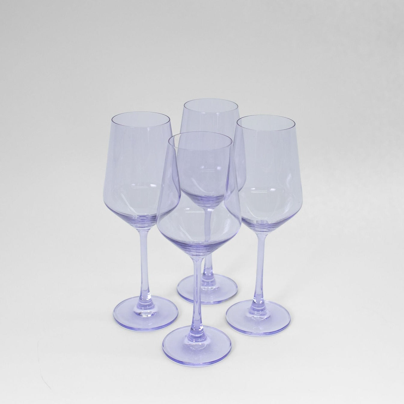 Lady Lavender Colored Wine Glass