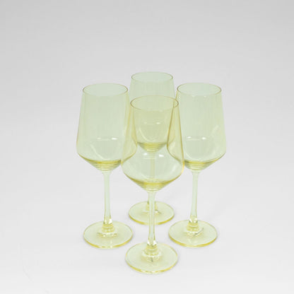 Lemon Drop Wine Glasses - Set of 4