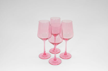 Bubblegum Pink - Stemless Colored Wine Glass