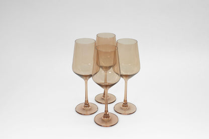 Brown Sugar - Stemless Colored Wine Glass