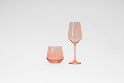 Container Store Set of 4 - Colored Wine Glasses