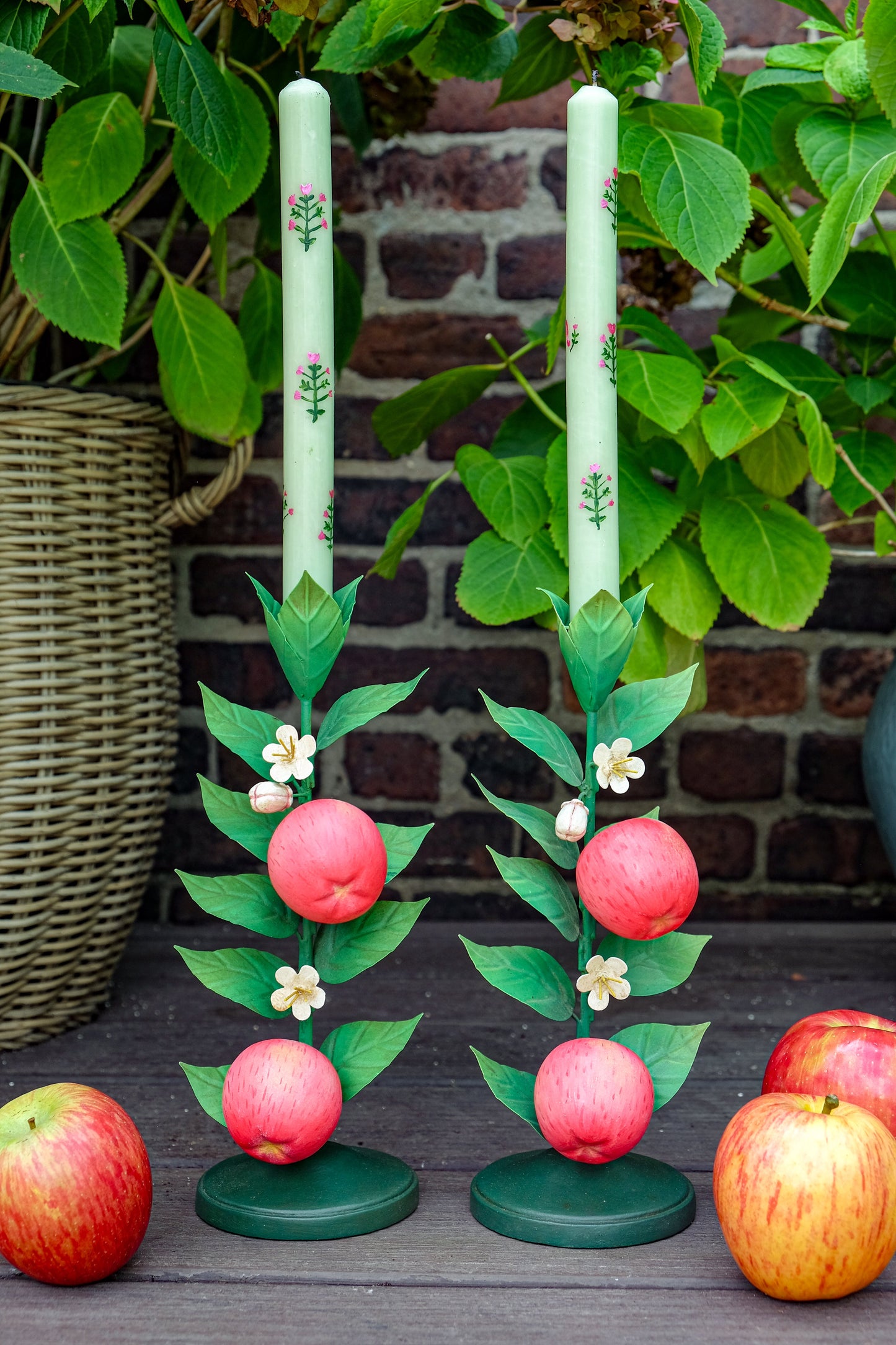 Apple Fruit Candle Holder