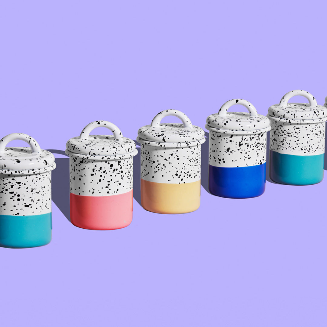Kapka Mind-pop Medium Enamel Jar - Darling Spring