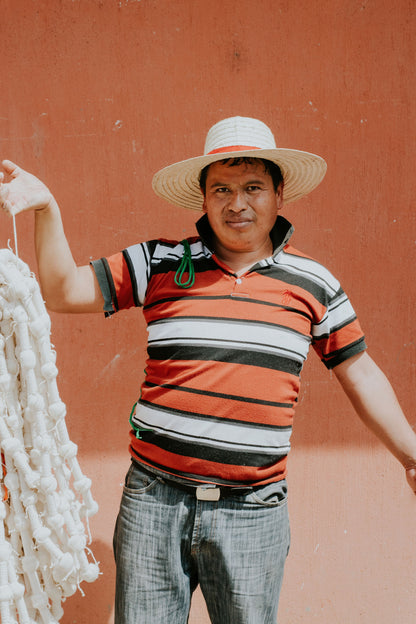 Maya Jaspe Blue & Coral Pillow