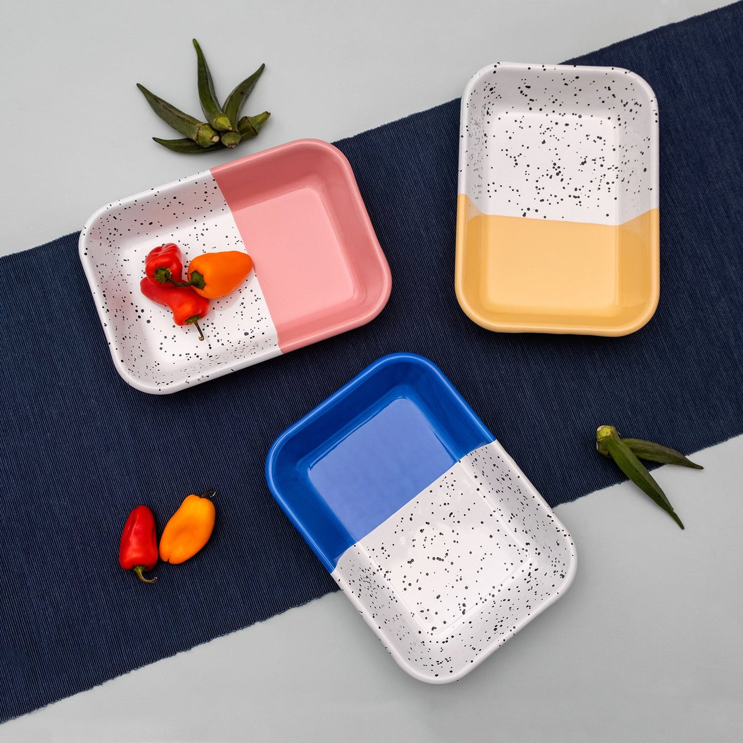 Kapka Mind-Pop Enamel Mezze Plate - Darling Spring