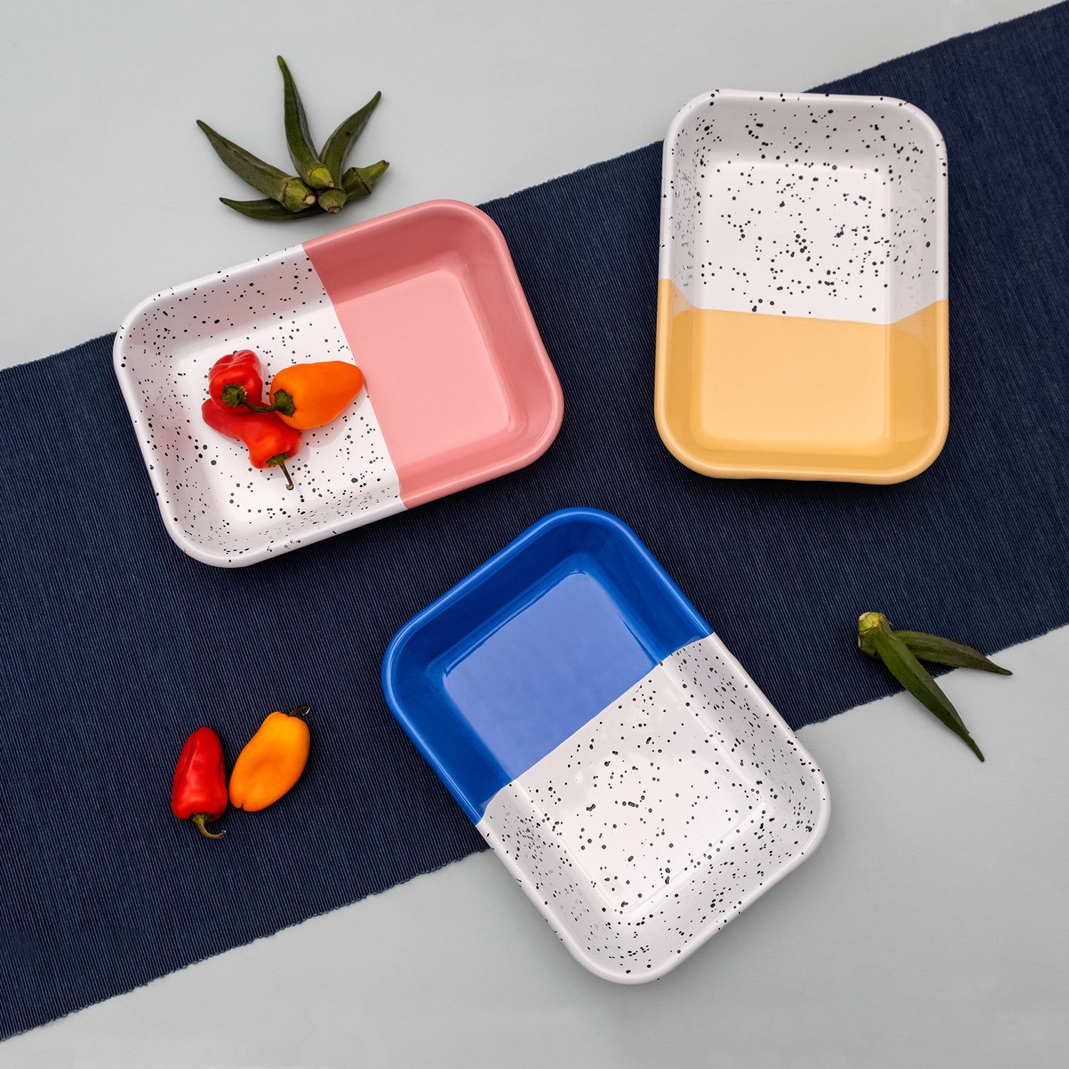 Kapka Mind-Pop Enamel Mezze Plate - Darling Spring