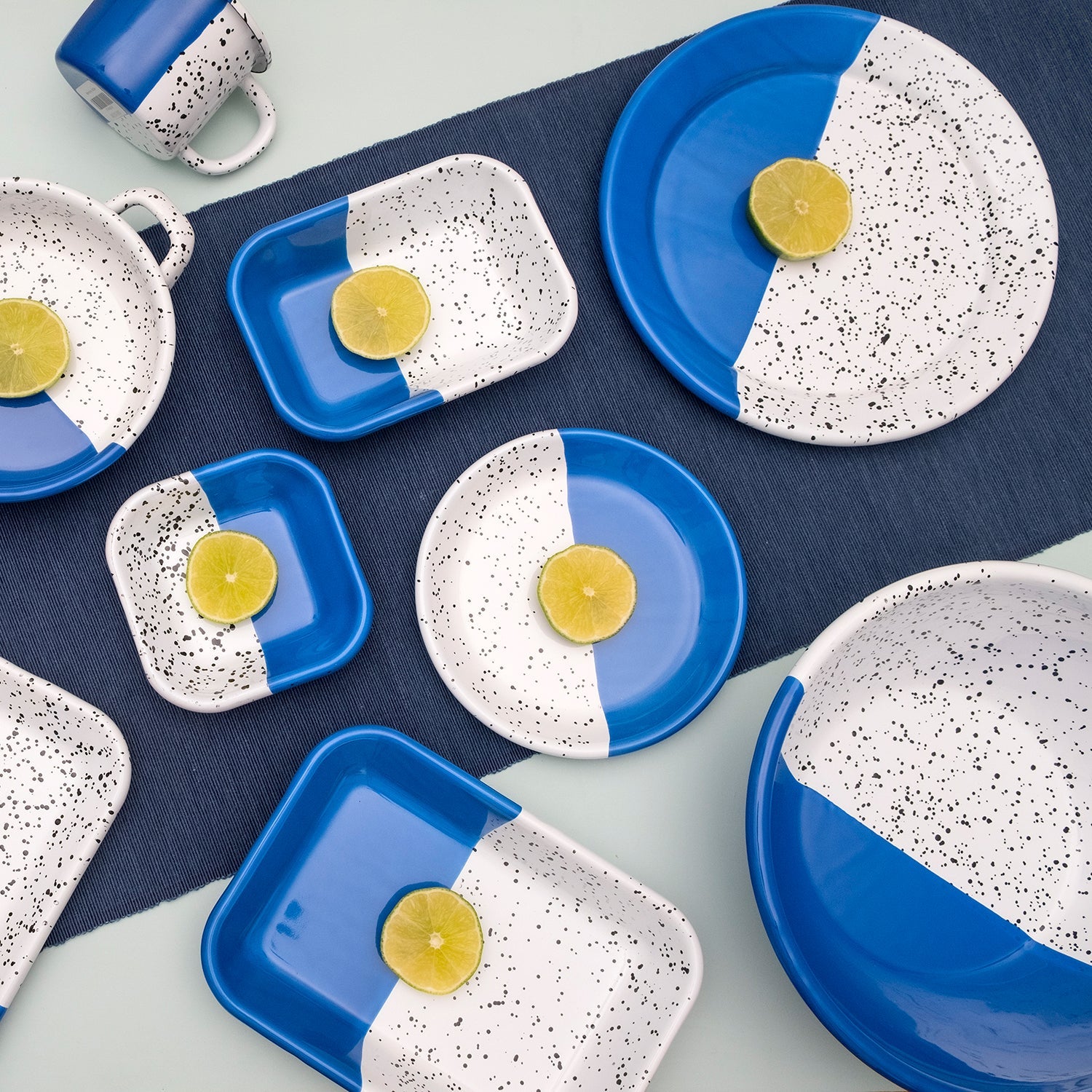Kapka Mind-Pop Enamel Mezze Plate - Darling Spring