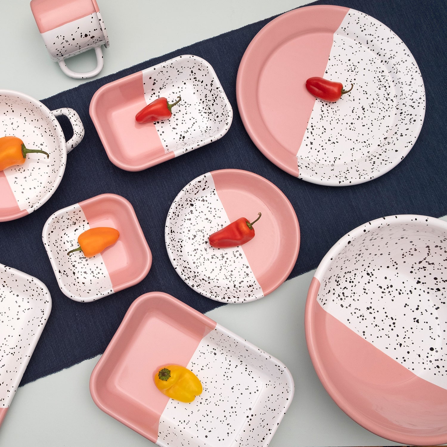 Kapka Mind-Pop Enamel Mezze Plate - Darling Spring