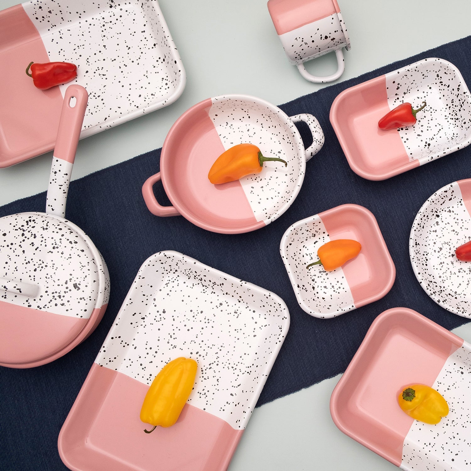 Kapka Mind-Pop Enamel Mezze Plate - Darling Spring