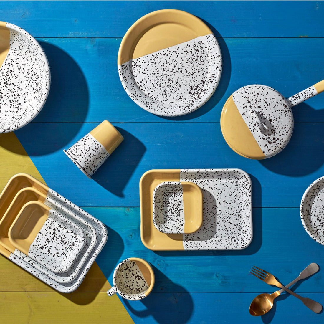 Kapka Mind-Pop Enamel Mezze Plate - Darling Spring
