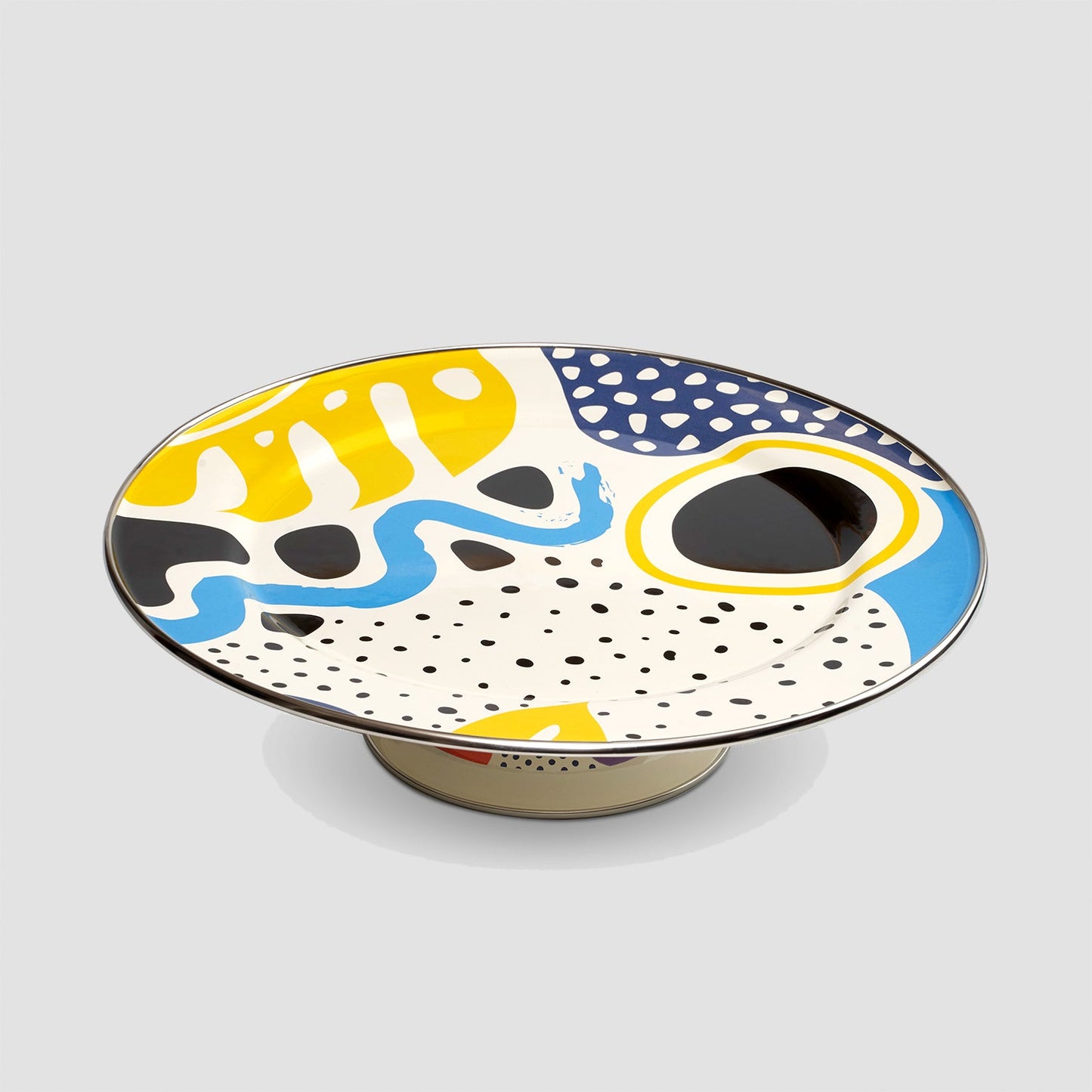 Flashback Enamel Footed Cake Stand