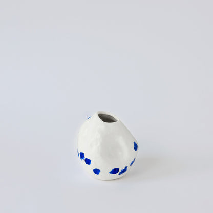 Kara White and Blue Porcelain Vase