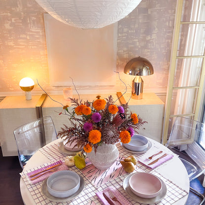 San Lucas Plaid White & Lilac Placemat