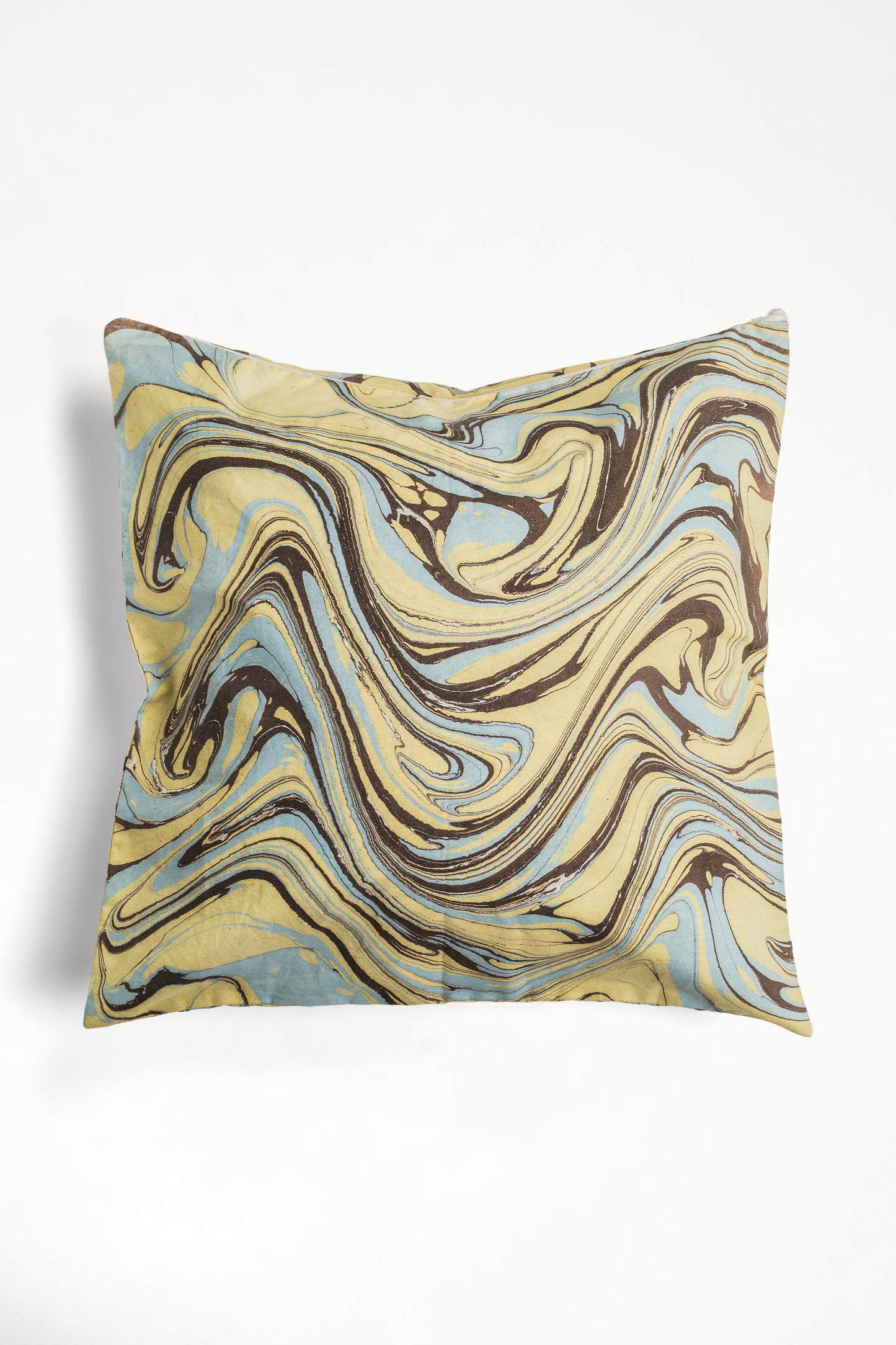 Kyoto Hand-Marbled Square Pillow, 20x20
