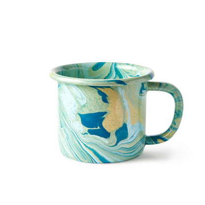 Multi Swirl Enamel Mug