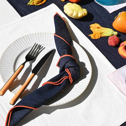 Rainbow Denim Napkins | Set of 4