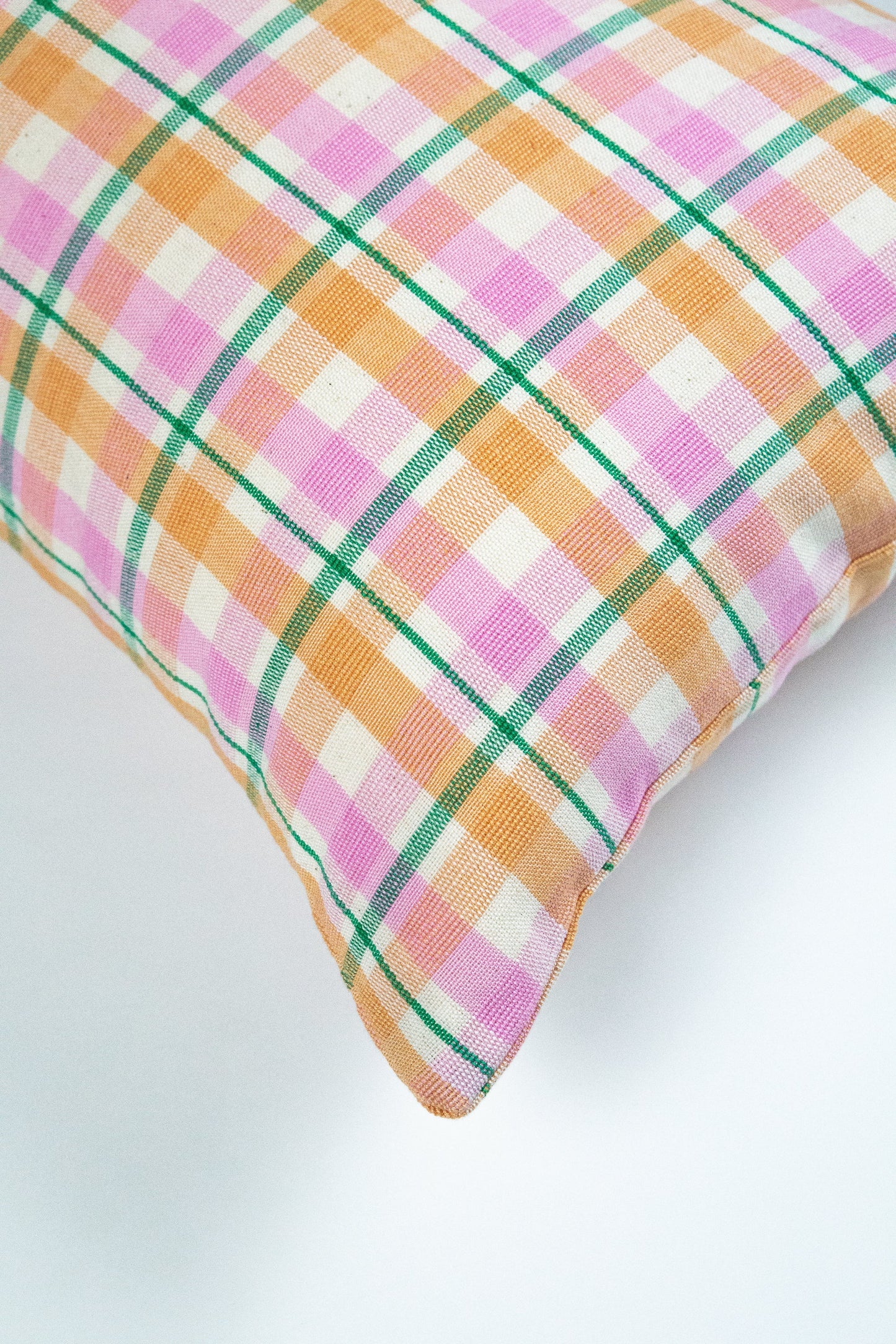 Marguerite Ruffle Plaid Pillow