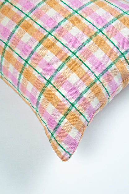 Marguerite Ruffle Plaid Pillow