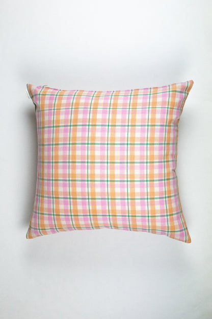 Marguerite Ruffle Plaid Pillow