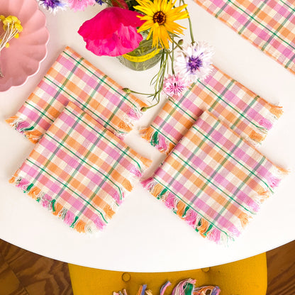 Marguerite Plaid Party Napkins