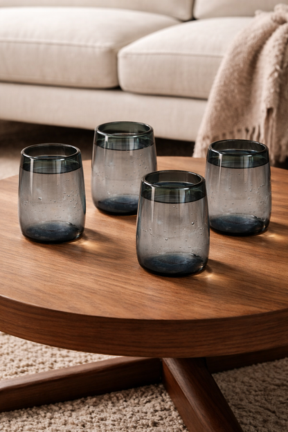 Mario S Smoke Glasses Set of Four by MESO