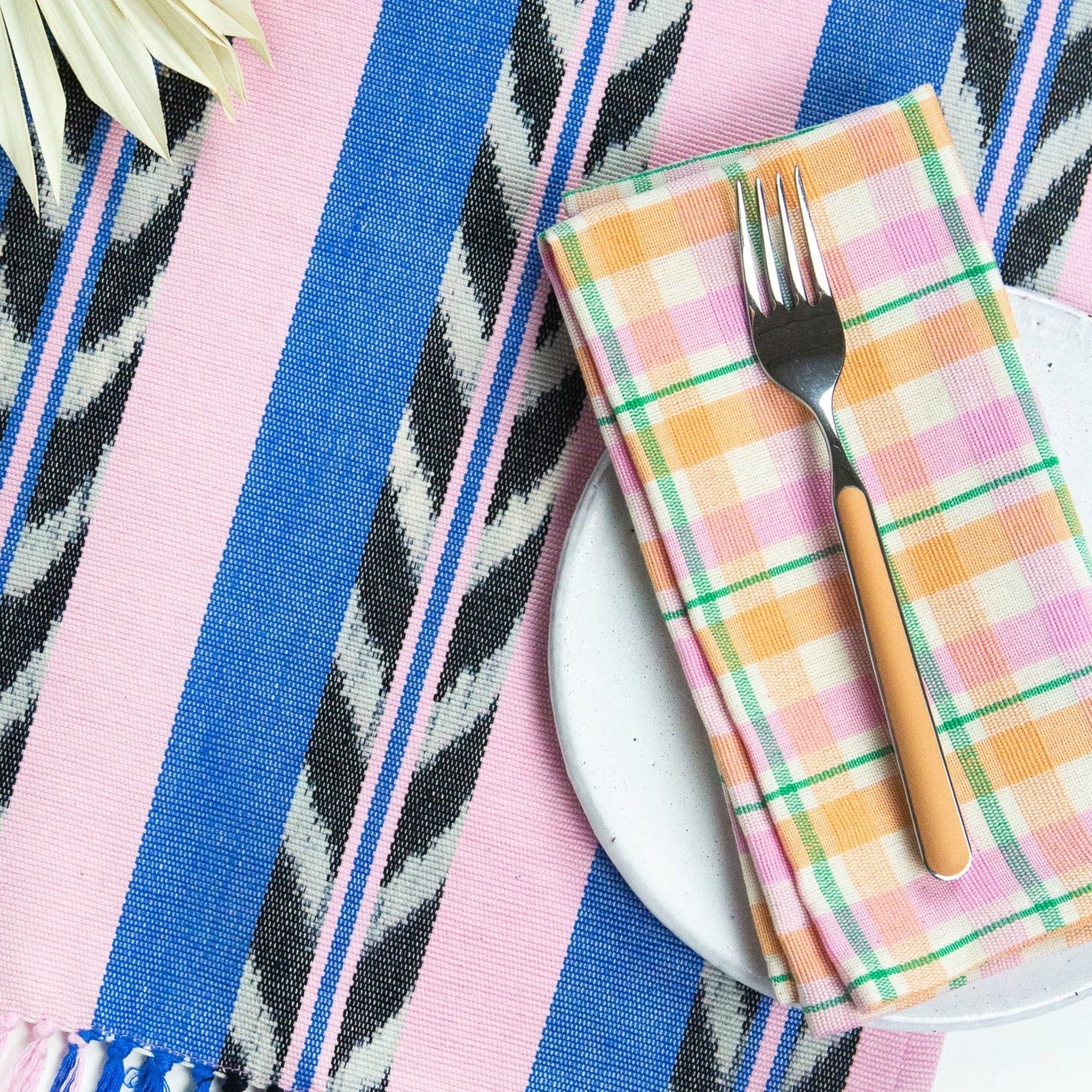 Marguerite Plaid Dinner Napkin