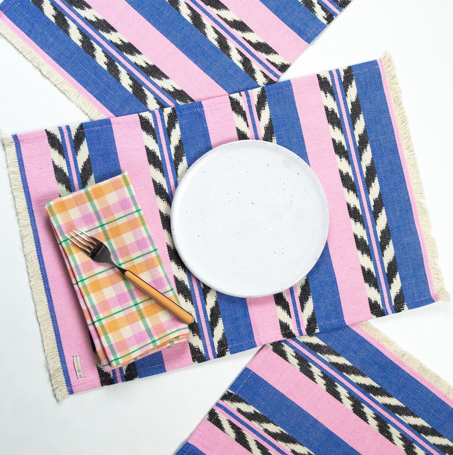 Marguerite Plaid Dinner Napkin